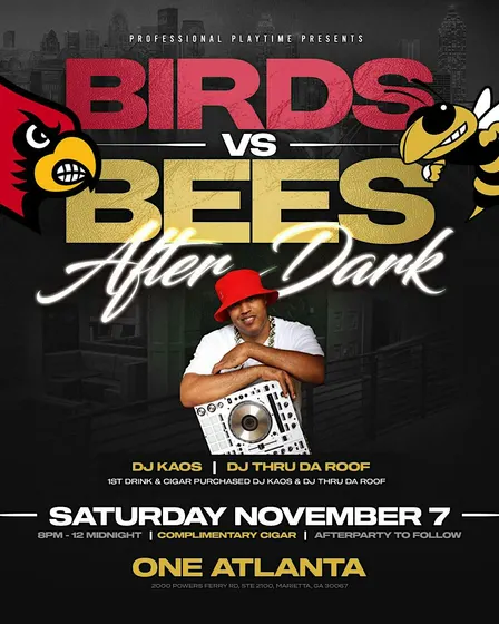 Louisville 2 ATL Weekend Birds VS. Bee's ACC After Dark hosted by: DJ KAOS