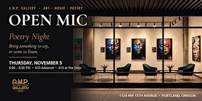 A.M.P. Gallery - Open Mic (November 5th Edition)