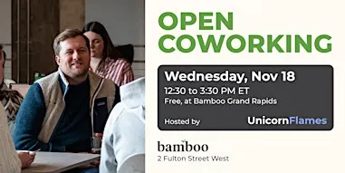 Free Open Coworking at Bamboo Grand Rapids