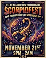 Scorpio Fest Art Gala  Edition