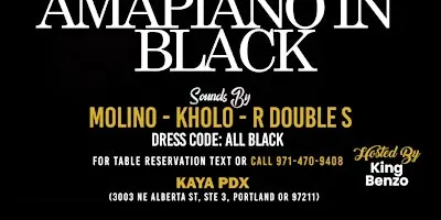 AMAPIANO in BLACK
