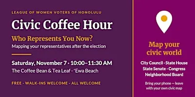 Civic Coffee Hour: Who Represents You Now?