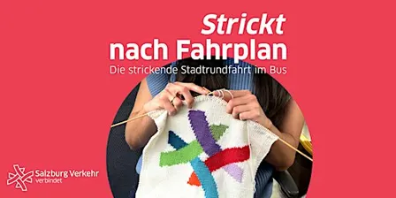 "Strickt nach Fahrplan" - die strickende Stadtrundfahrt im Bus