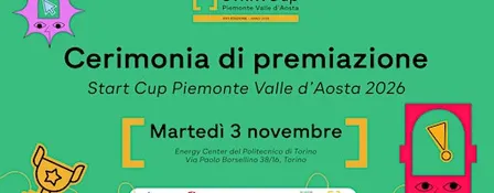 Premiazione Start Cup Piemonte Valle d'Aosta 2026