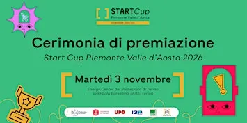 Premiazione Start Cup Piemonte Valle d'Aosta 2026