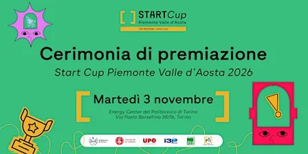 Premiazione Start Cup Piemonte Valle d'Aosta 2026