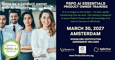 Product Owner - AI Essentials (PSPO-AIE). A Scrum.org Certified Training.