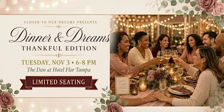Dinner and Dreams: Thankful Edition, Nov 3 at Hotel Flor Tampa