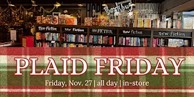 Plaid Friday at the bookstore