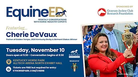 Equine Education Session featuring Cherie DeVaux