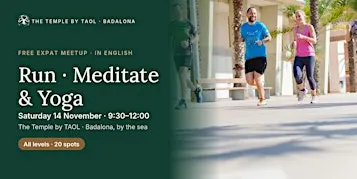 Run · Meditate & Yoga · English-speaking meetup in Badalona