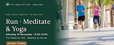Run · Meditate & Yoga · English-speaking meetup in Badalona