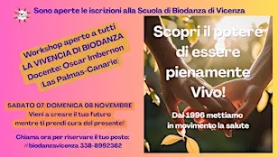 Scopri il potere di essere pienamente vivo! Workshop di Biodanza