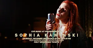 Live music at Visionarium with Sophia Kaminski