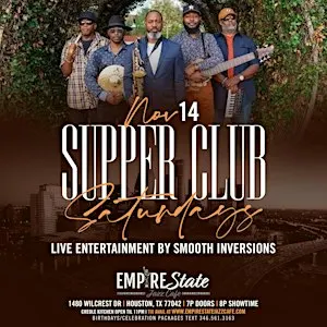 Supper Club Saturdays Smooth Inversions 11/14