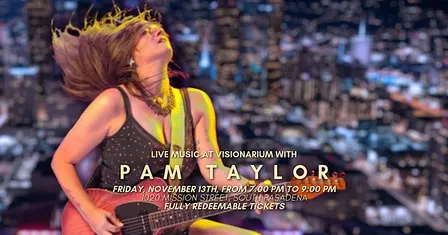 Live music at Visionarium with Pam Taylor
