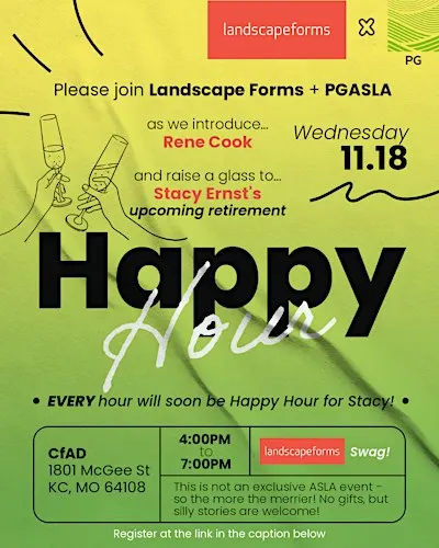 PGASLA Happy Hour with Landscape Forms