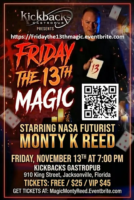 November Friday the 13th Magic Show 7pm