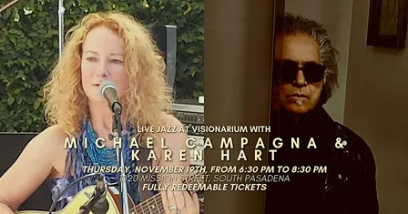 Live Jazz at Visionarium with Michael Campagna & Karen Hart