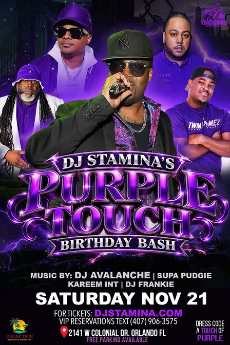 DJ Stamina’s Purple Touch Birthday Bash