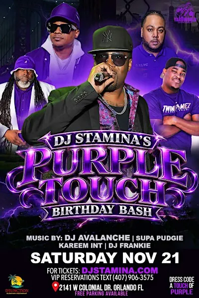 DJ Stamina’s Purple Touch Birthday Bash