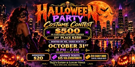 T&JJ's Halloween Party & Costume Contest | $500 in Prizes!
