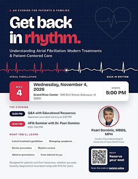 Heart Health Seminar: Understanding Atrial Fibrillation & Modern Treatments