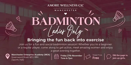 Ladies only badminton