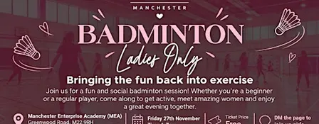 Ladies only badminton
