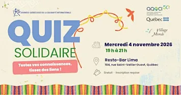 Quiz solidaire - Testez vos connaissances, tissez des liens !
