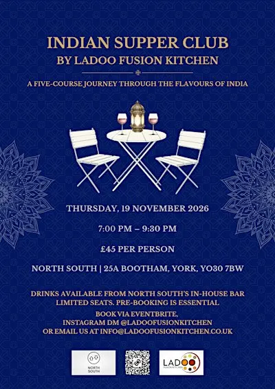 Indian Supper Club by Ladoo Fusion Kitchen at North South