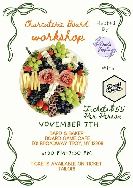 Charcuterie Board Workshop at Bard & Baker