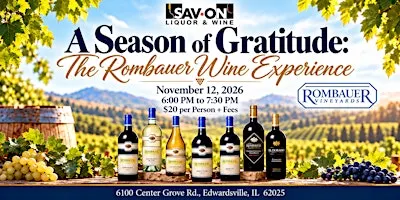 A Season of Gratitude:  The Rombauer Wine Experience