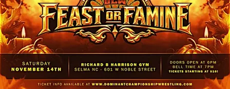 ➡️DCW Presents Feast or Famine | Live Pro Wrestling!⚡