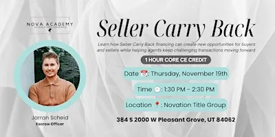 (Pleasant Grove) Seller Carry Back - CORE CE