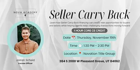 (Pleasant Grove) Seller Carry Back - CORE CE