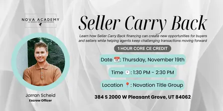 (Pleasant Grove) Seller Carry Back - CORE CE