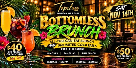 $40 All You Can Eat & Drink Bottomless Brunch