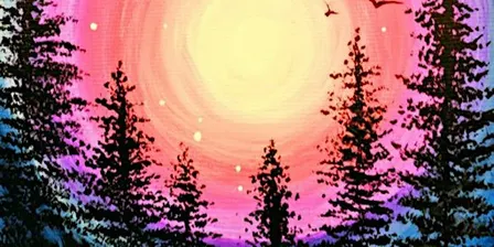 Singles Paint & Sip: Majestic Moonlight (Hampden)