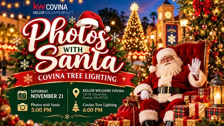 Photos with Santa + Covina Tree Lighting