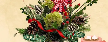 Holiday Centerpiece Workshop (SAT. 12/19, includes dessert, coffee/cocoa)!