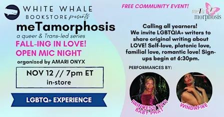 meTamorphosis: FALL-ING IN LOVE! QUEER OPEN MIC NIGHT