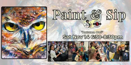 Paint & Sip in Eugene, Oregon “Autumn Owl”