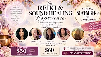 The Reiki & Sound Healing Experience(Hands-On Multiple Reiki Facilitators)