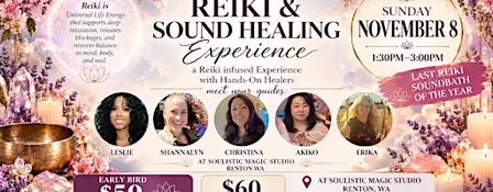The Reiki & Sound Healing Experience(Hands-On Multiple Reiki Facilitators)