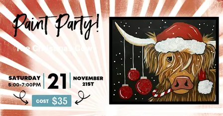Back by Popular Demand: Christmas Cow Paint Night