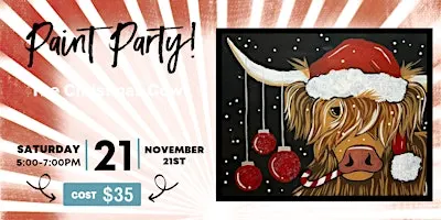 Back by Popular Demand: Christmas Cow Paint Night