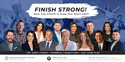 Finish Strong: The Real Estate Agent Playbook