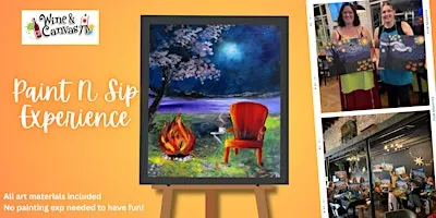 Fishers Canvas and Wine- Midnight Campfire