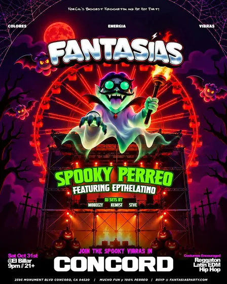 Fantasías: Spooky Perreo - Halloween Reggaeton Party, Concord